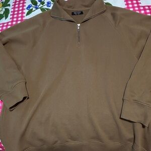 Brunette the Label Tan Half Zip